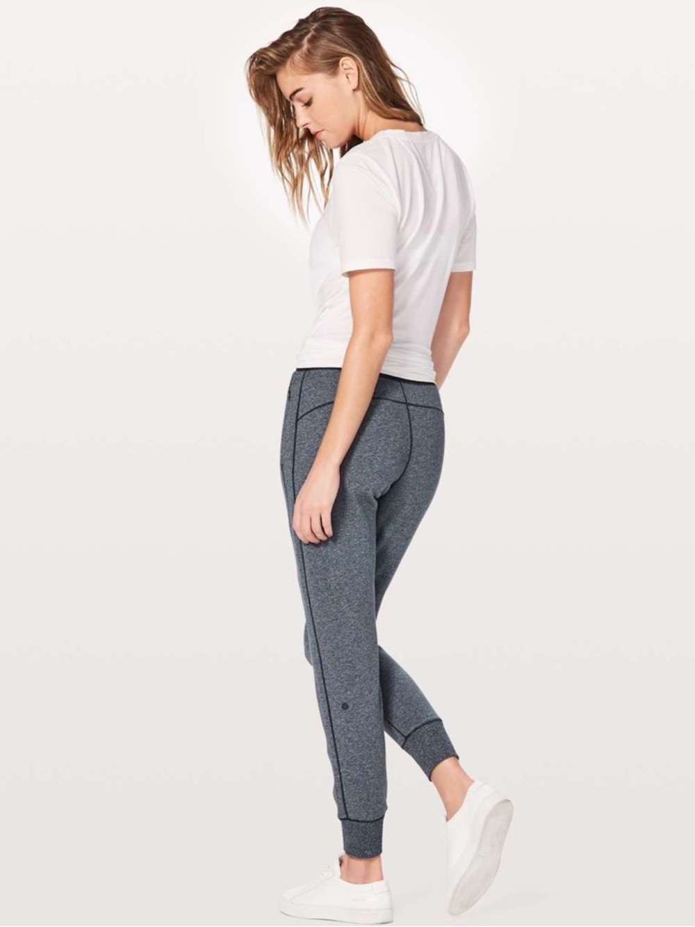 LULULEMON Cool and Collected Heather Blue Joggers - Picture 3 of 14